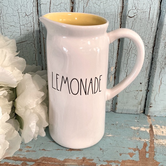 Rae Dunn Other - NEW Rae Dunn lemonade pitcher soft yellow interior